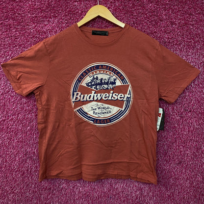Budweiser World Renowned Classic American Lager Women's T-shirt Large