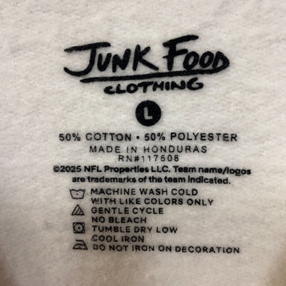 Junk Food Clothing Green Bay Packers Repeat Bling Glitter Crewneck Sweatshirt Large