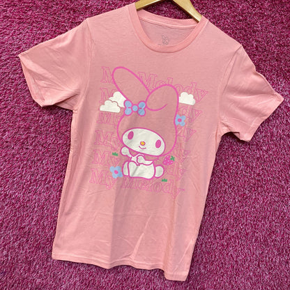 My Melody Kawaii Strawberry Fields Forever Sanrio T-Shirt Small