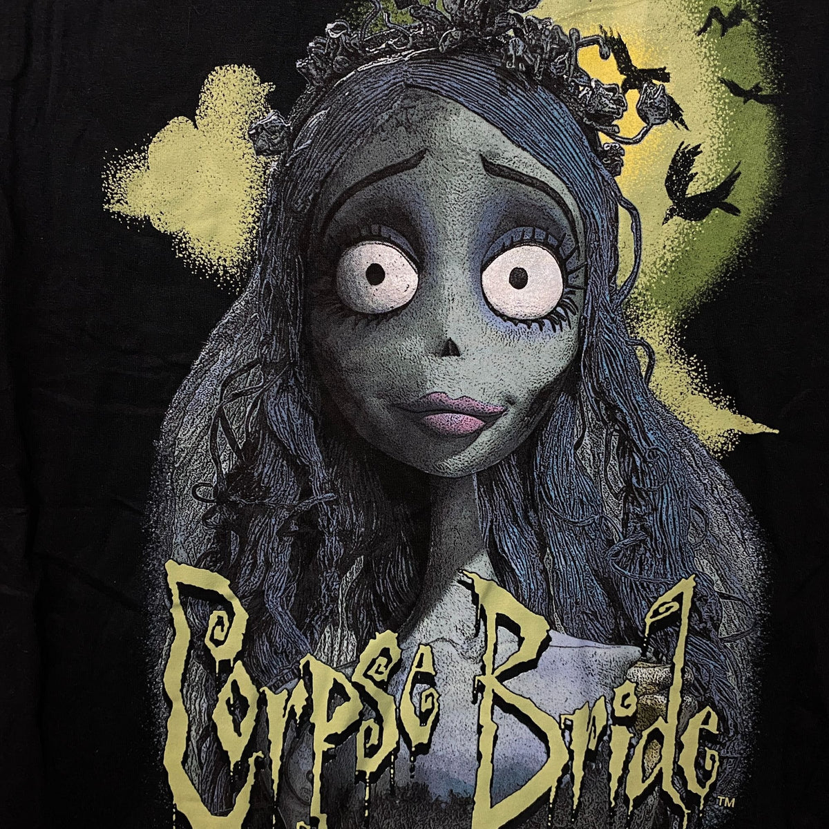 Tim Burton Corpse Bride Emily Graphic Tee Medium