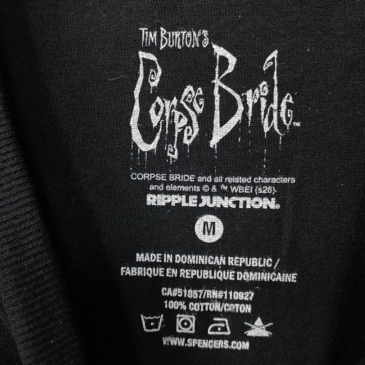 Tim Burton Corpse Bride Emily Graphic Tee Medium