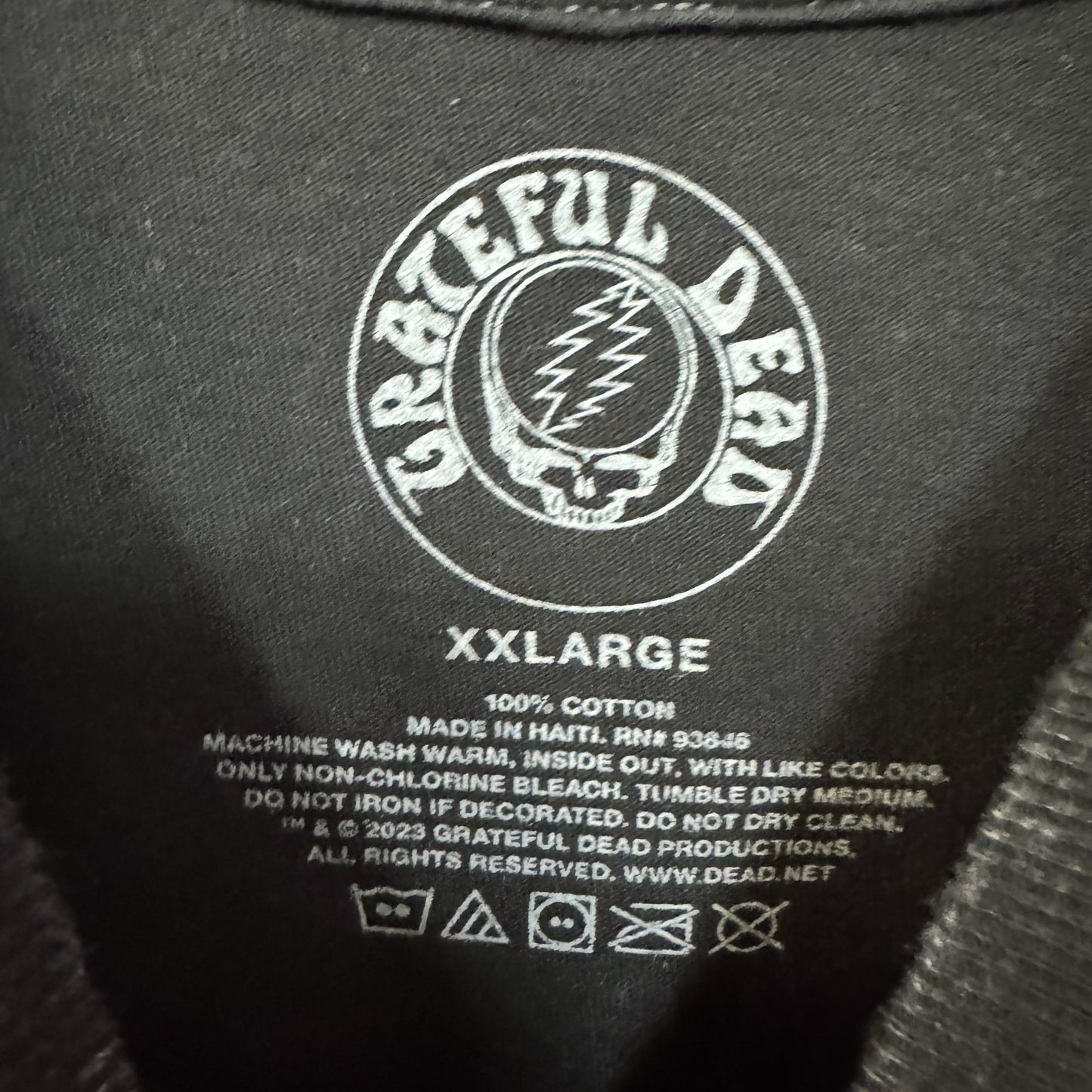 Grateful Dead Big Bertha Halloween 1970 Rock Show Tee XXL