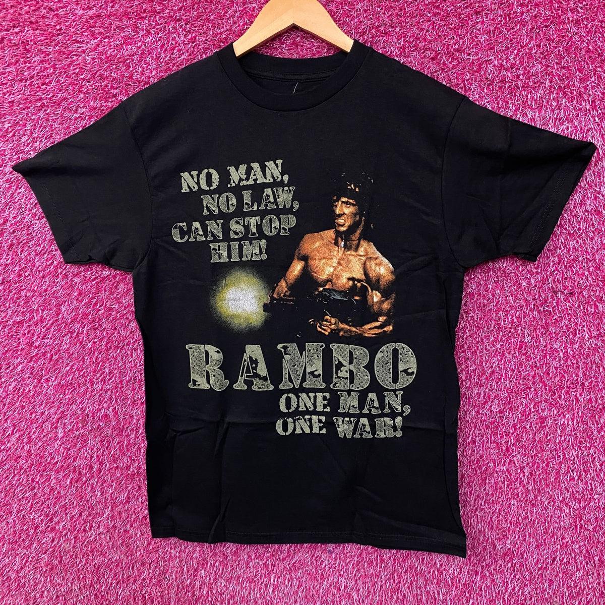 Rambo "One Man, One War" Graphic T-Shirt Medium
