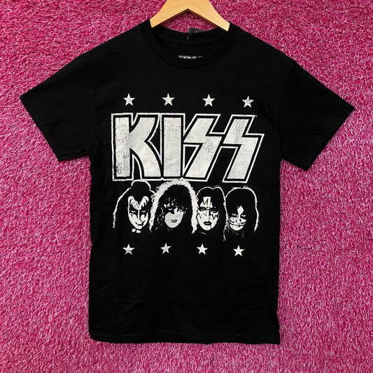 KISS Rock Band Members Graphic T-Shirt Small