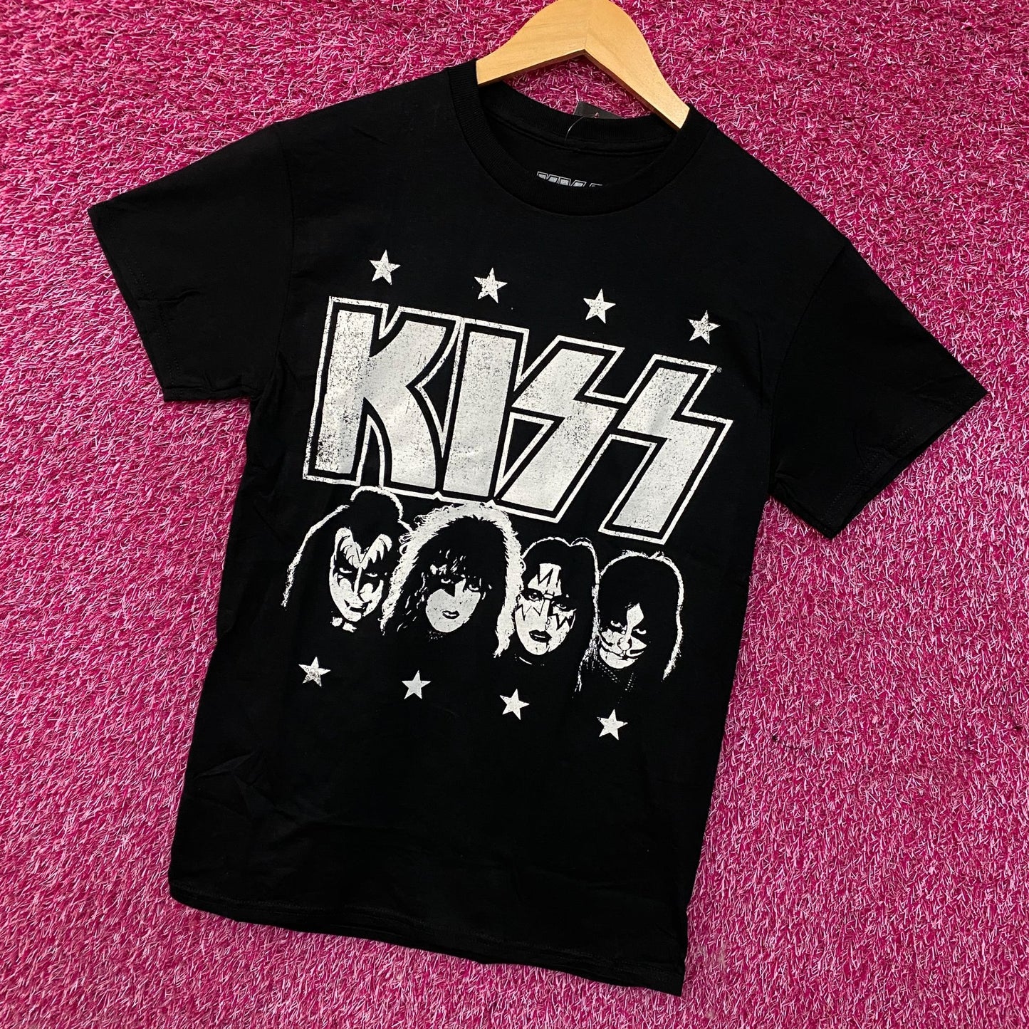 KISS Rock Band Members Graphic T-Shirt Small