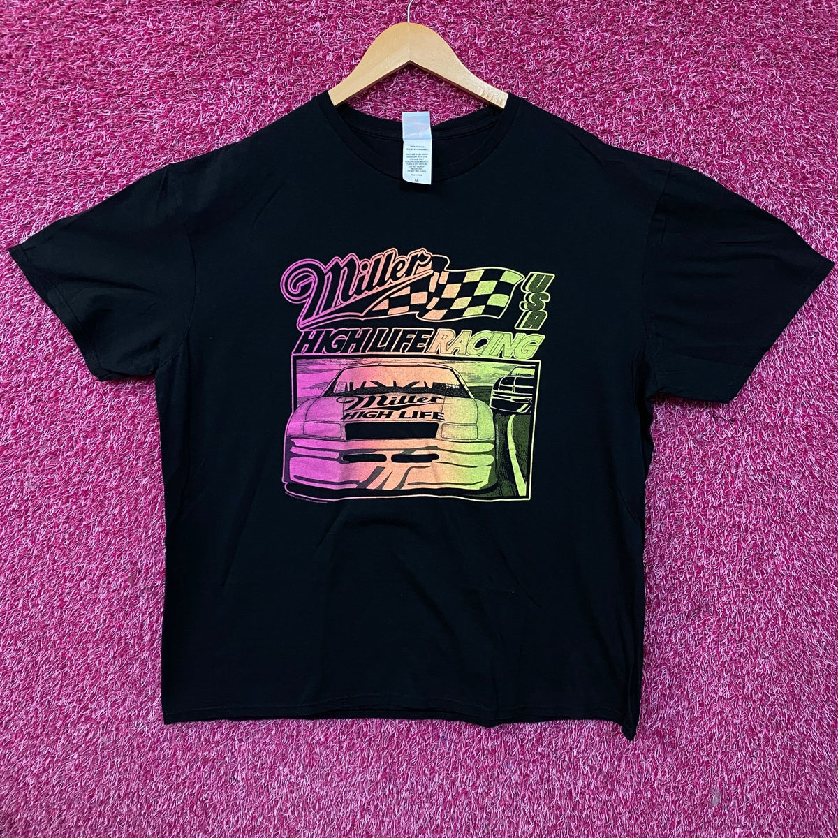 Junk Food Clothing Miller High Life Racing Graphic T-Shirt XL