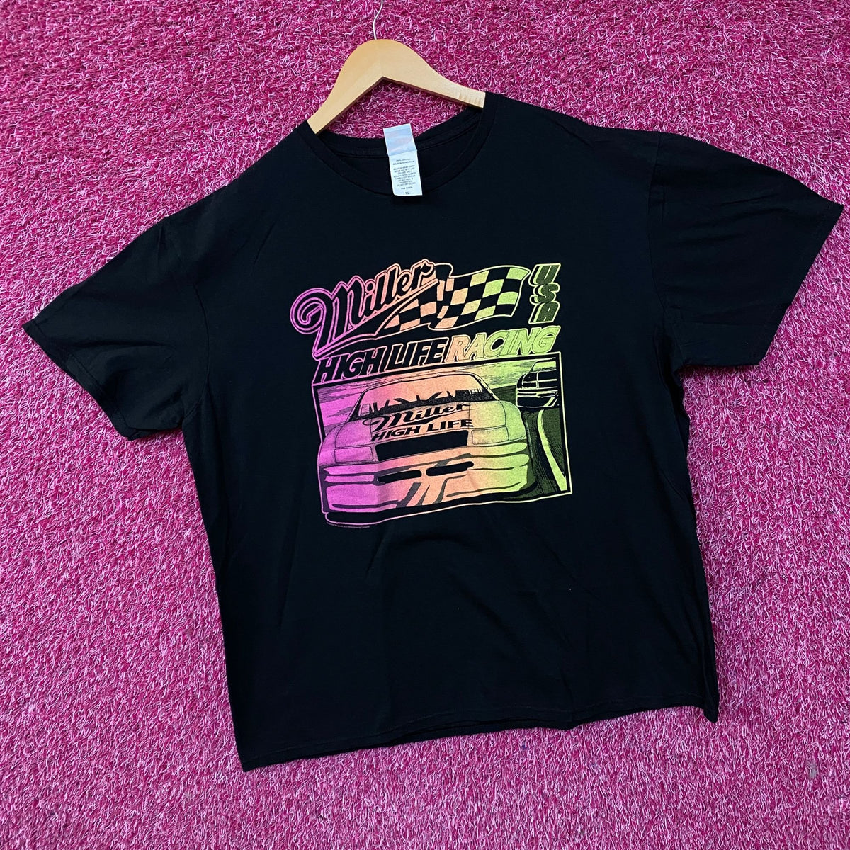 Junk Food Clothing Miller High Life Racing Graphic T-Shirt XL