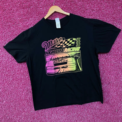 Junk Food Clothing Miller High Life Racing Graphic T-Shirt XL