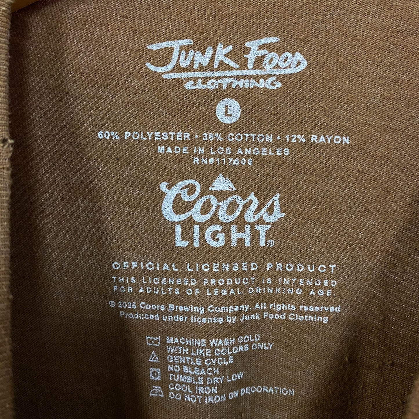 Junk Food Coors Rodeo Women's Graphic T-Shirt Large