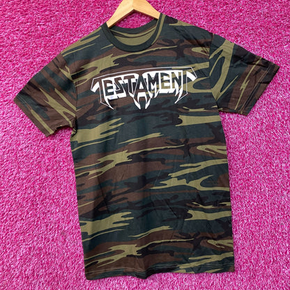 Testament Bay Area Thrash Camo T-Shirt Medium