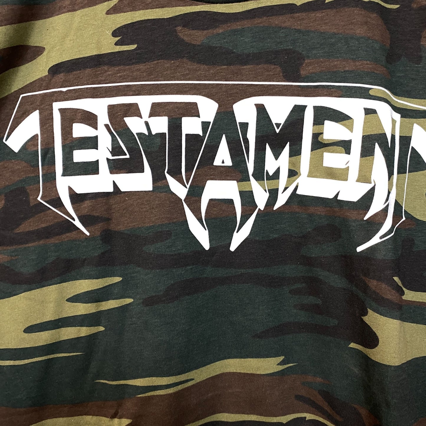 Testament Bay Area Thrash Camo T-Shirt Medium