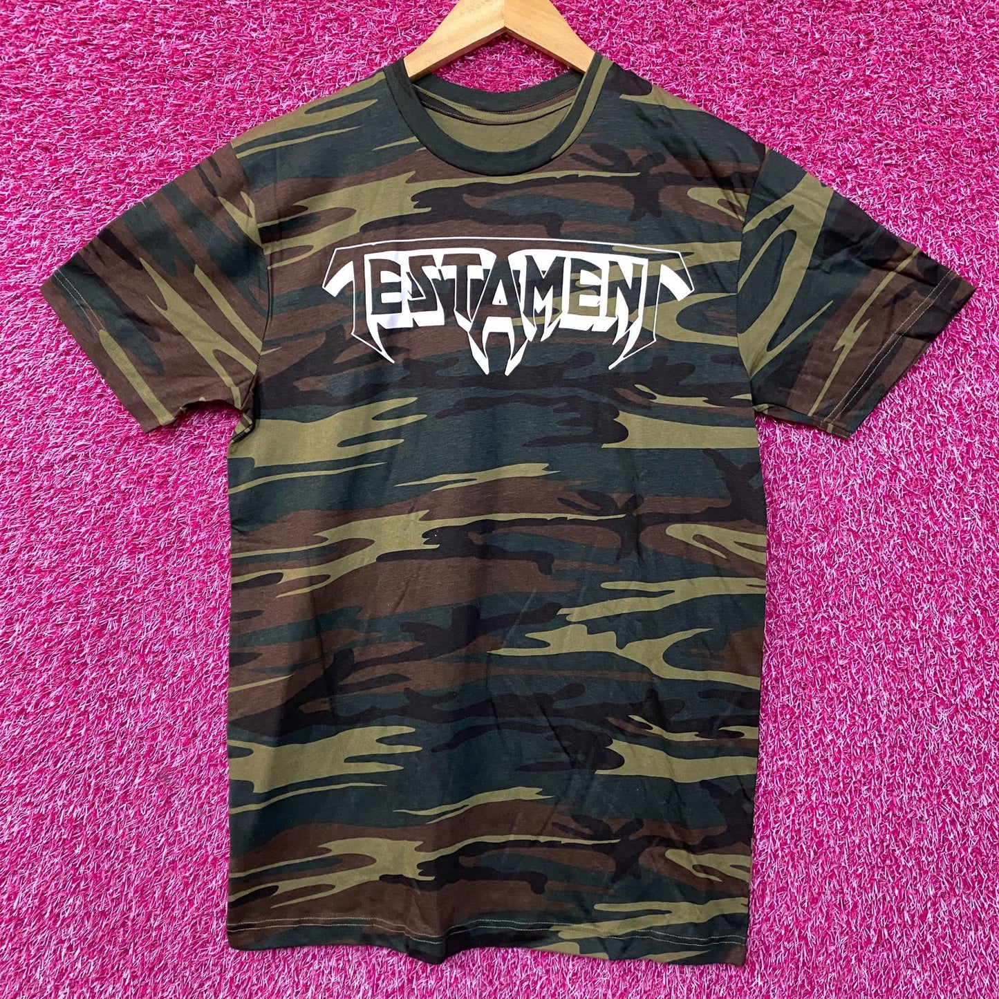 Testament Bay Area Thrash Camo T-Shirt Medium