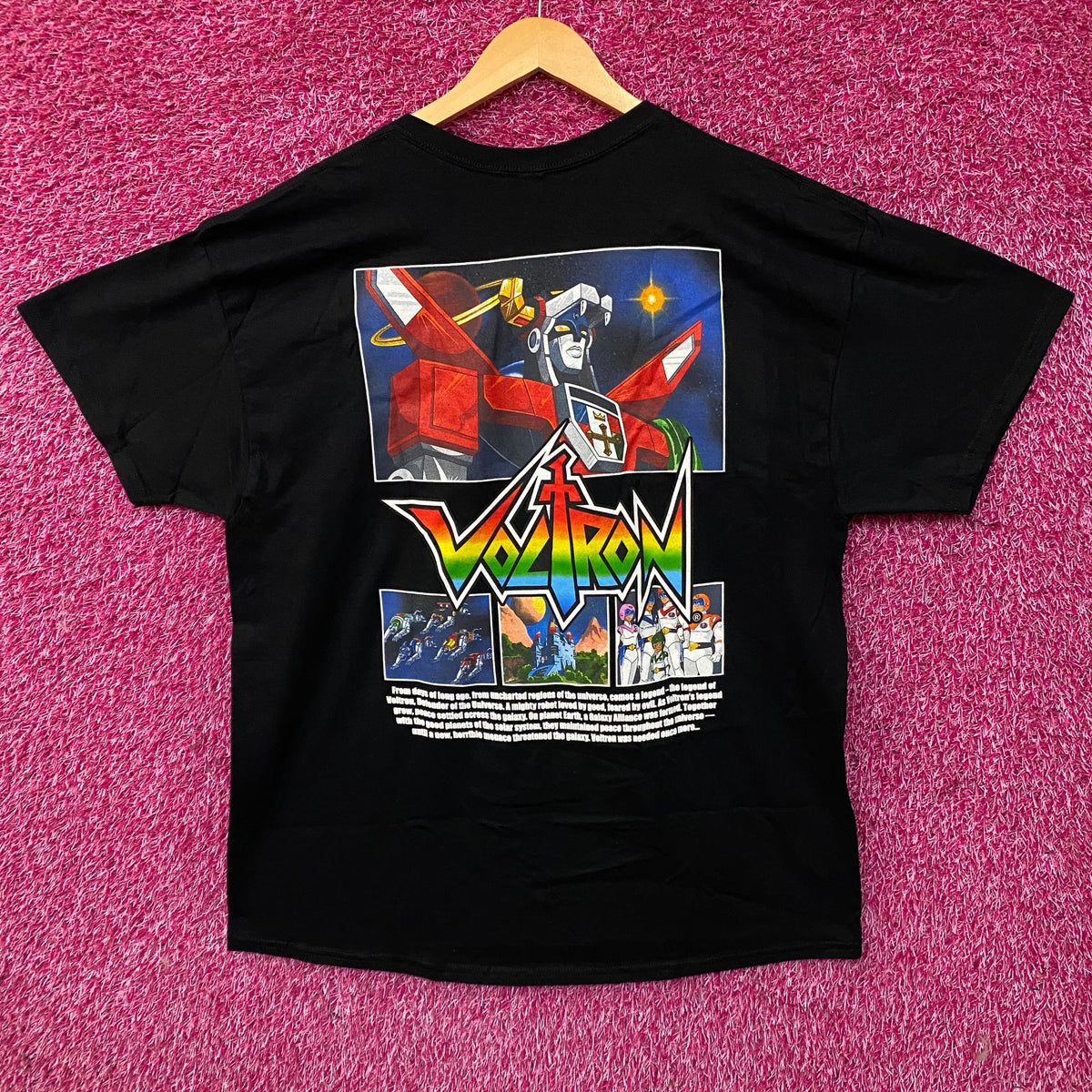 Voltron: Defender of the Universe Character Panels Retro Graphic T-Shirt XL