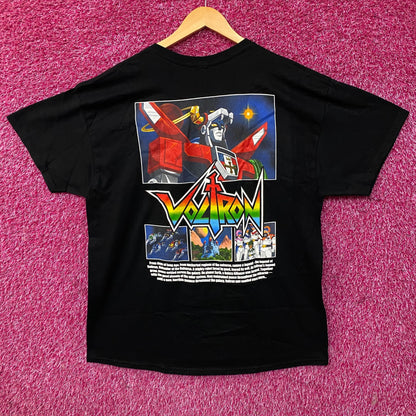 Voltron: Defender of the Universe Character Panels Retro Graphic T-Shirt XL