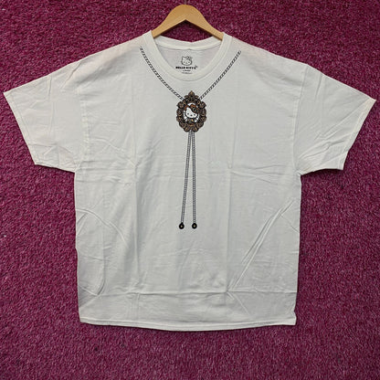 Sanrio Hello Kitty Bolo Tie Cute Graphic T-Shirt XL