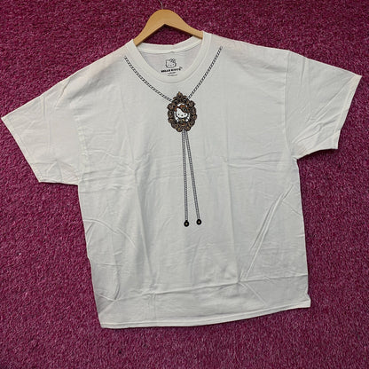 Sanrio Hello Kitty Bolo Tie Cute Graphic T-Shirt XL