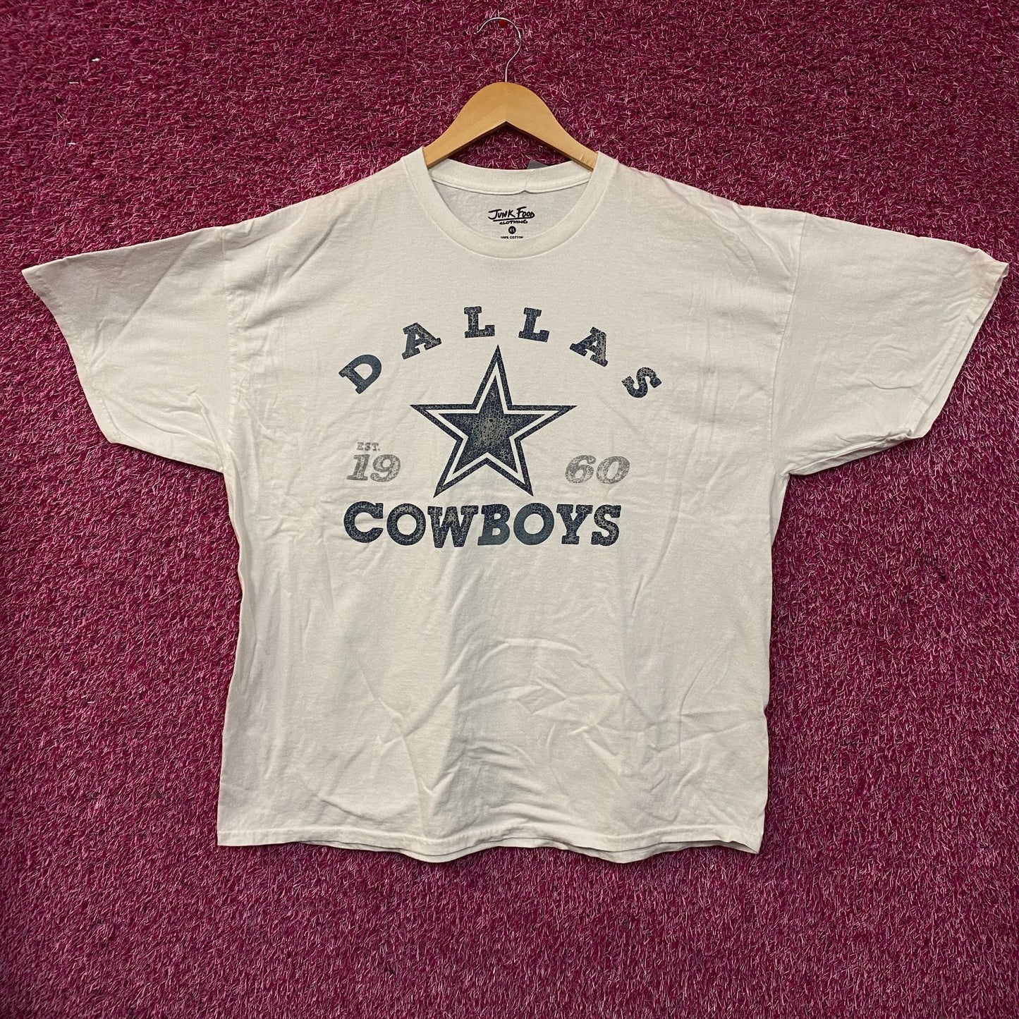 Junk Food Dallas Cowboys Est. 1960 Graphic Vintage Style T-Shirt XL