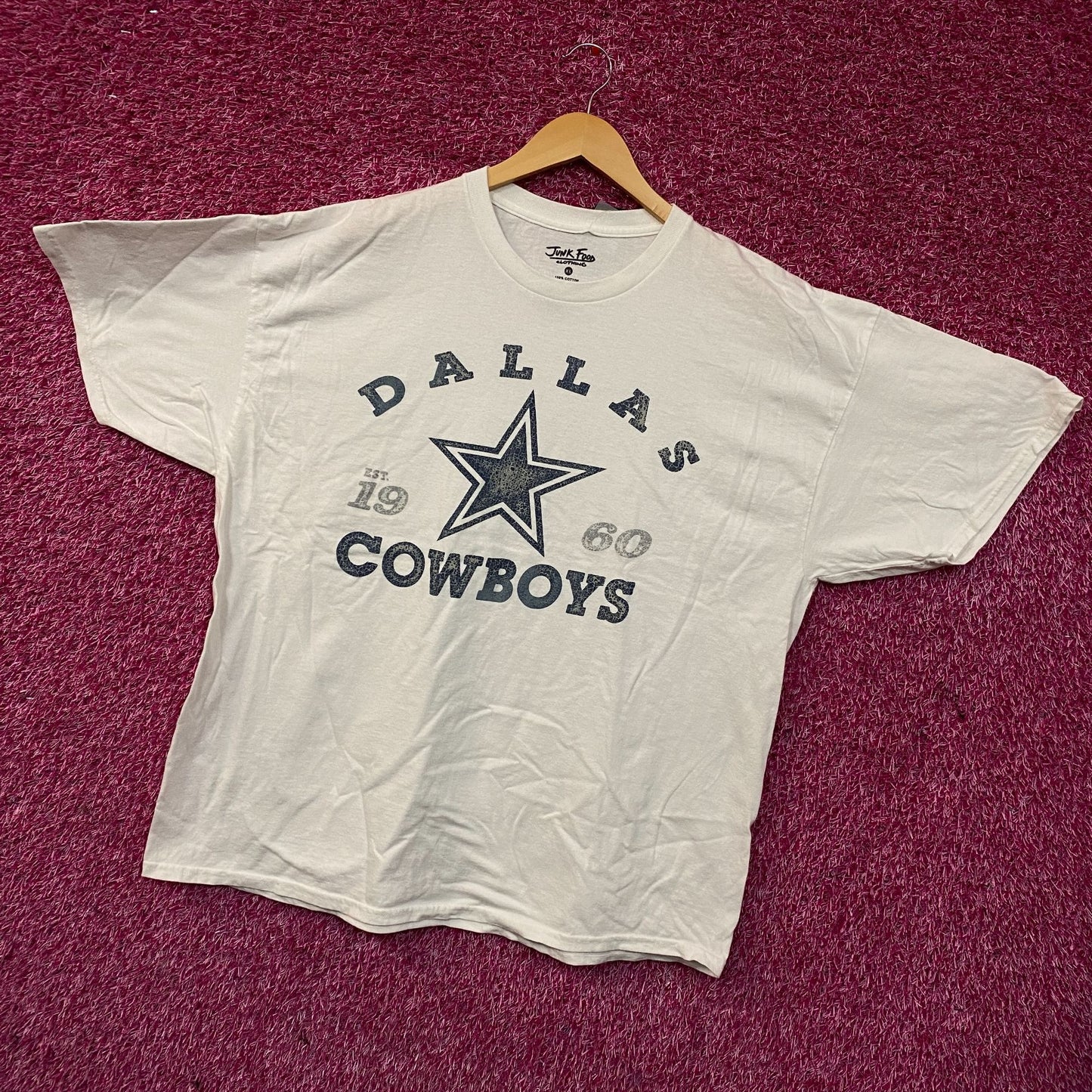 Junk Food Dallas Cowboys Est. 1960 Graphic Vintage Style T-Shirt XL