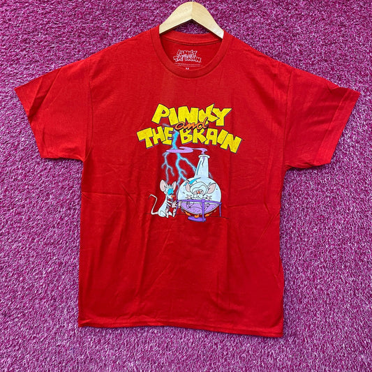 Pinky and The Brain Cartoon Retro Graphic DesignT-Shirt Medium