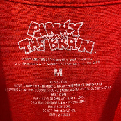 Pinky and The Brain Cartoon Retro Graphic DesignT-Shirt Medium