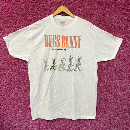 Looney Tunes Bugs Bunny Evolution of an Icon Tshirt size Extra Large