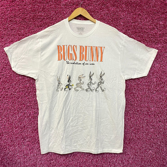 Looney Tunes Bugs Bunny Evolution of an Icon Tshirt size Extra Large