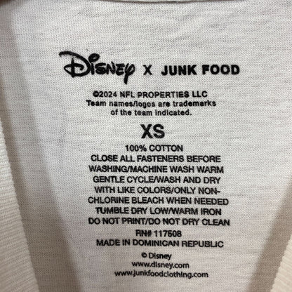 Junk Food X Mickey Mouse NFL Buffalo Bills White T-Shirt XS