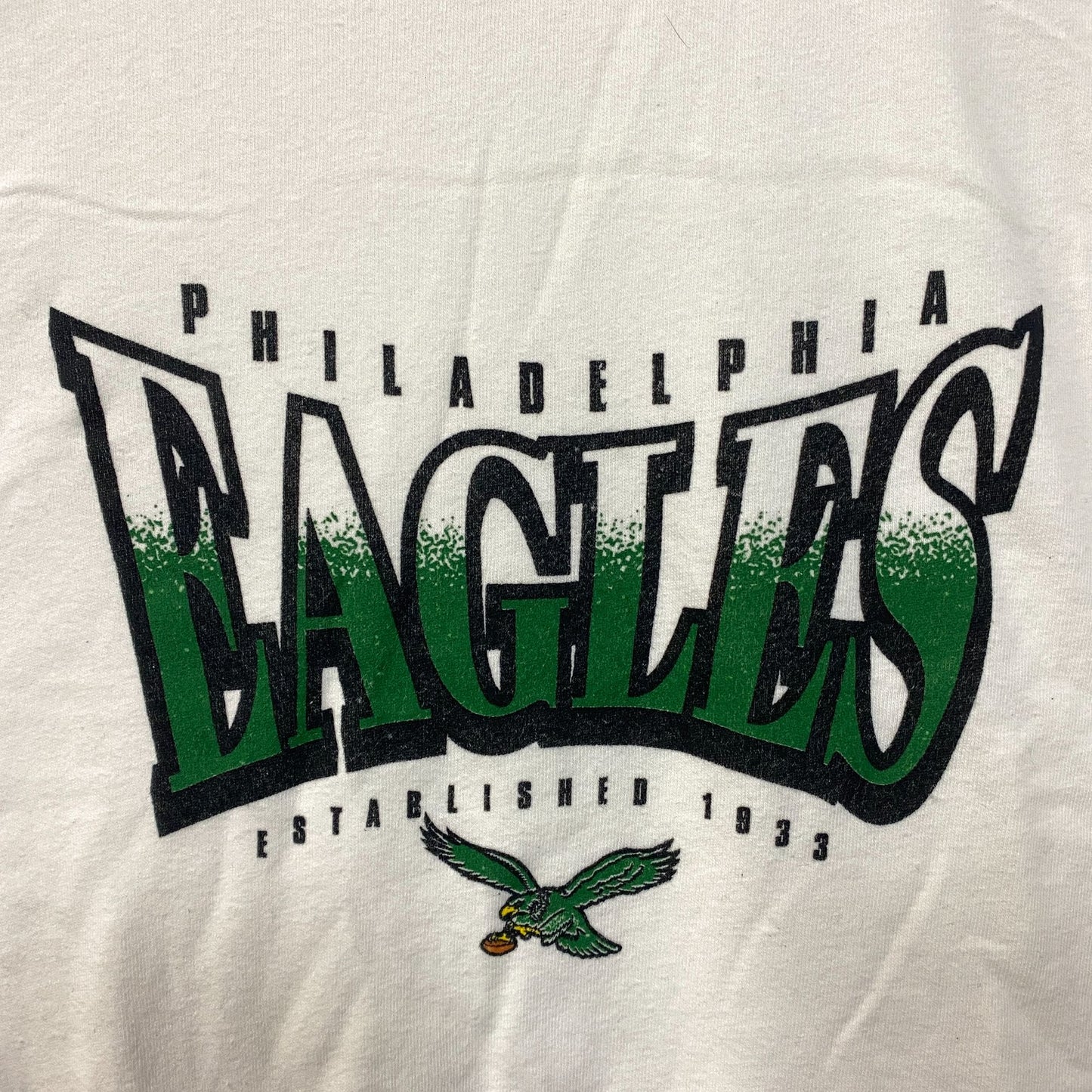 Junk Food Clothing Philadelphia Eagles Logo Crop Crewneck Sweatshirt 2XL