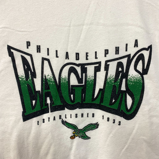 Junk Food Clothing Philadelphia Eagles Logo Crop Crewneck Sweatshirt 2XL