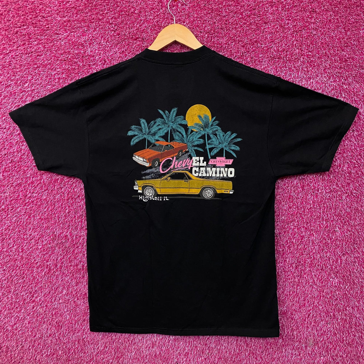Chevrolet Hightail It Chevy El Camino Sunset Promotional T-Shirt Large