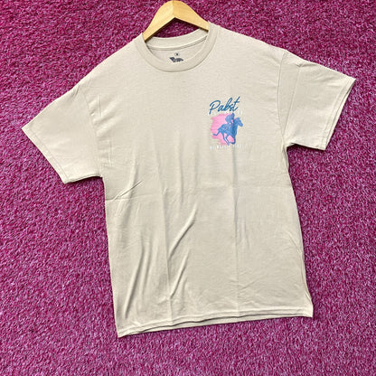 Pabst Blue Ribbon Milwaukee Derby Est 1882 Beer Promo T-Shirt Medium