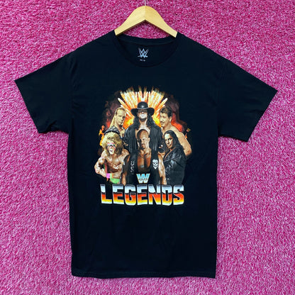 WWE Legends Wrestling Champions Poster T-Shirt Medium