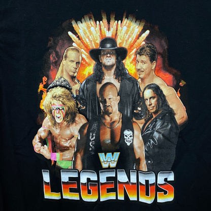 WWE Legends Wrestling Champions Poster T-Shirt Medium