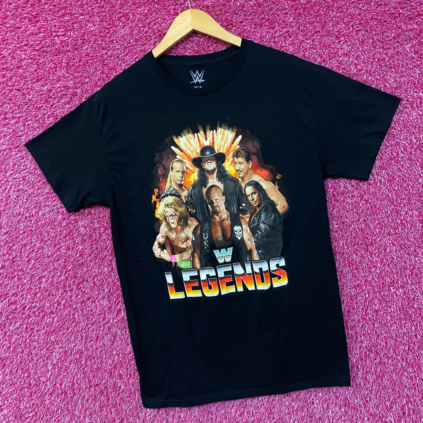 WWE Legends Wrestling Champions Poster T-Shirt Medium