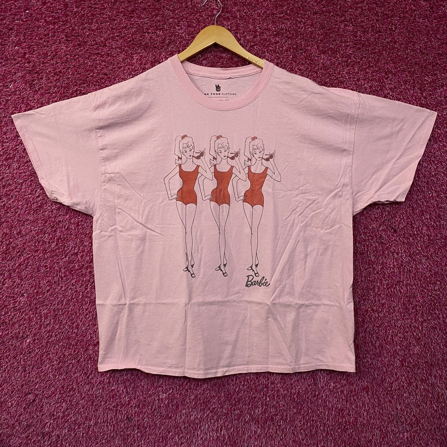 Junk Food Clothing Barbie Doll Retro Graphic Oversized T-Shirt L/XL
