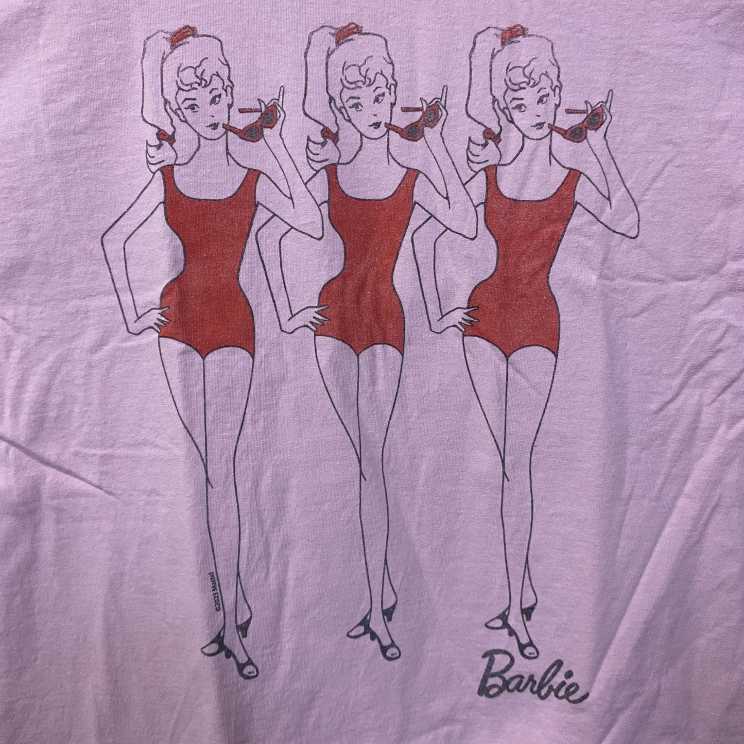 Junk Food Clothing Barbie Doll Retro Graphic Oversized T-Shirt L/XL