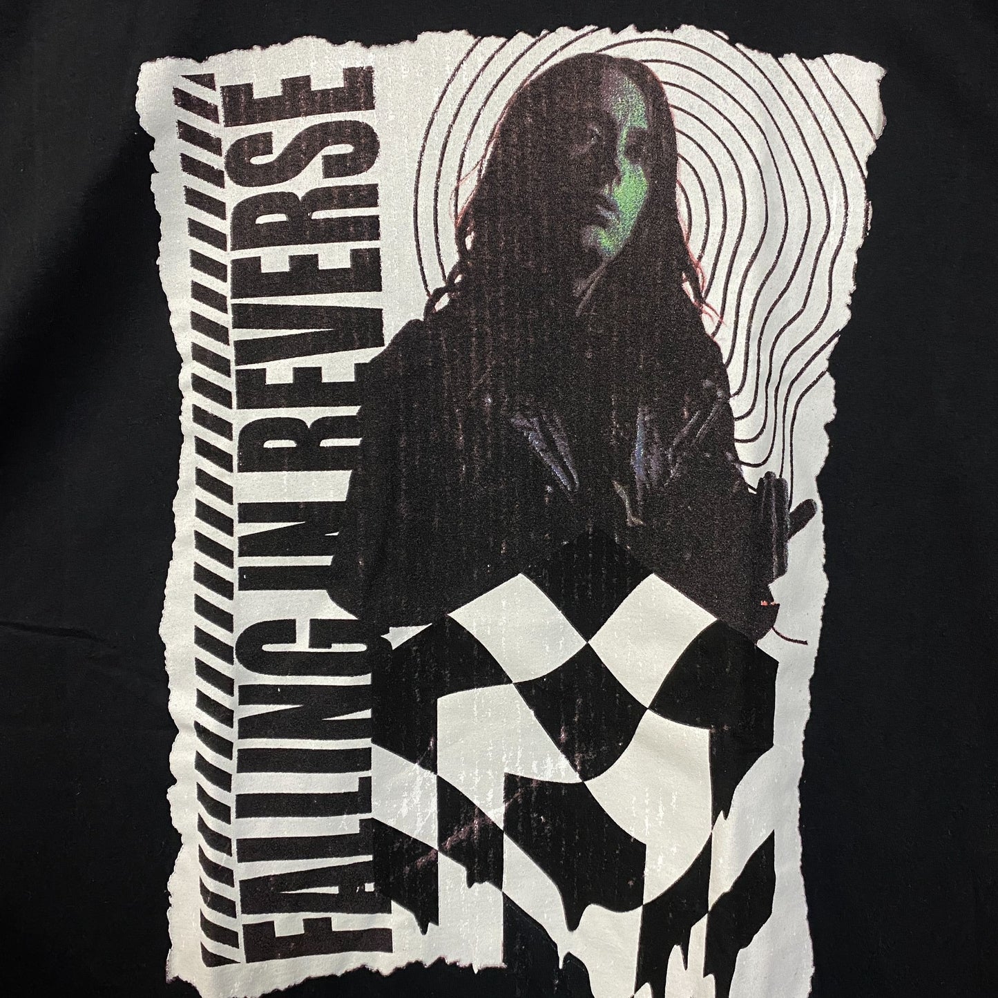 Falling In Reverse 21 Chequered Rock Band T-Shirt XL