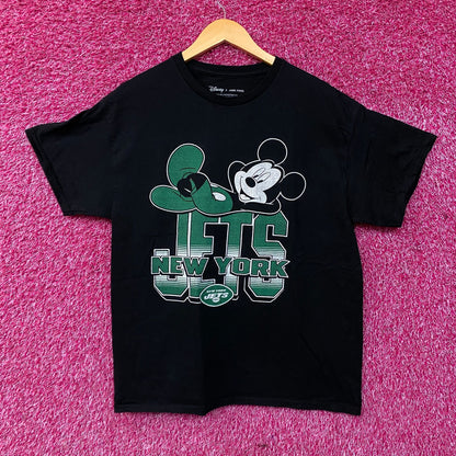 Junk Food x NFL Disney Mickey Mouse Kick Back New York Jets Shirt Medium