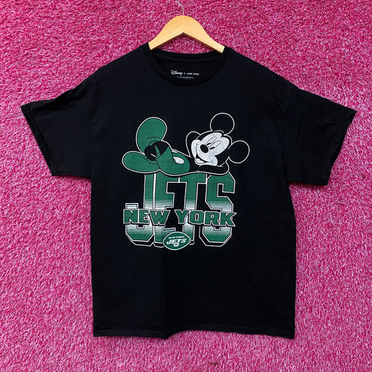 Junk Food x NFL Disney Mickey Mouse Kick Back New York Jets Shirt Medium