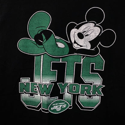 Junk Food x NFL Disney Mickey Mouse Kick Back New York Jets Shirt Medium