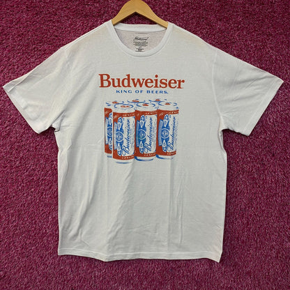 Budweiser King of Beers Six Pack Graphic T-Shirt LT