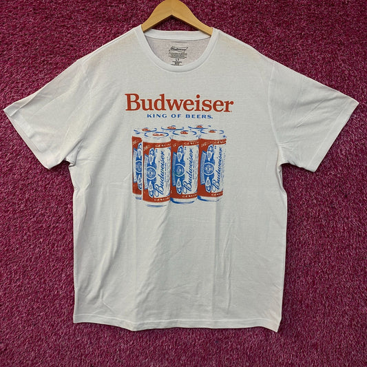 Budweiser King of Beers Six Pack Graphic T-Shirt LT