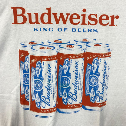 Budweiser King of Beers Six Pack Graphic T-Shirt LT