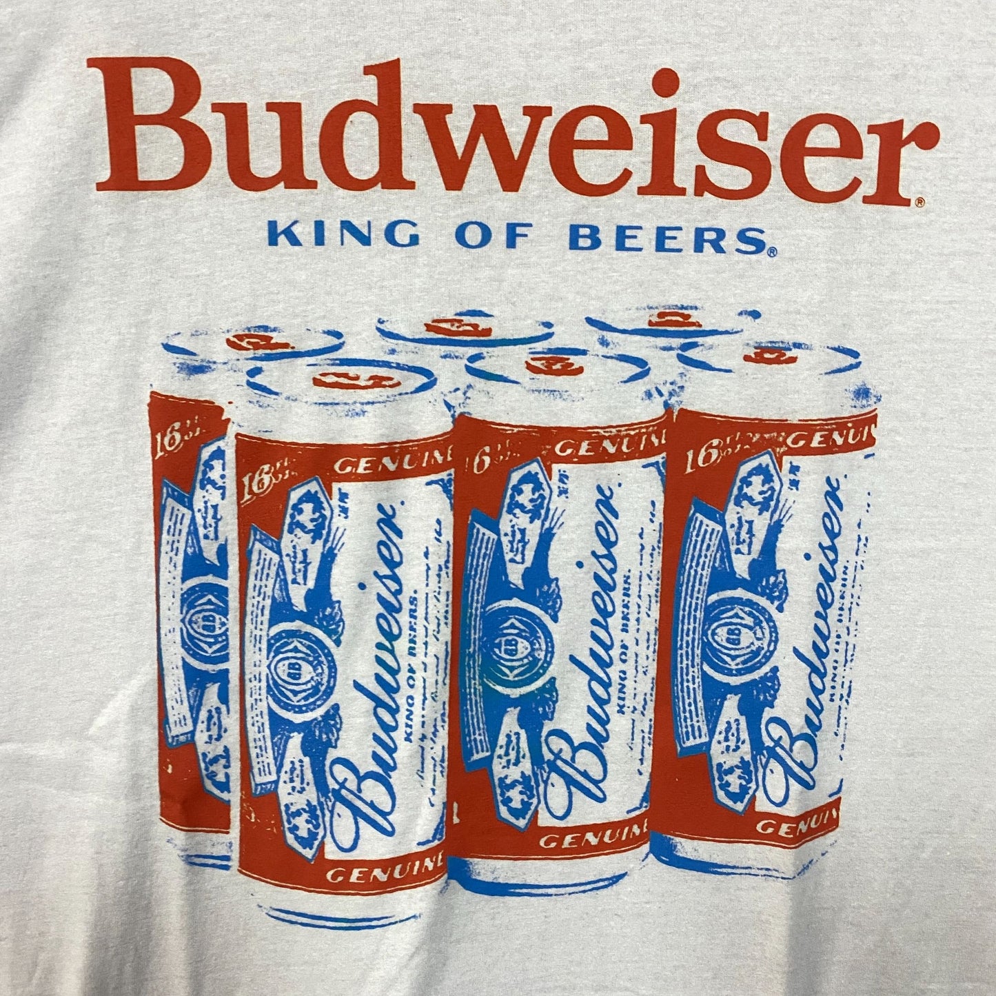 Budweiser King of Beers Six Pack Graphic T-Shirt LT