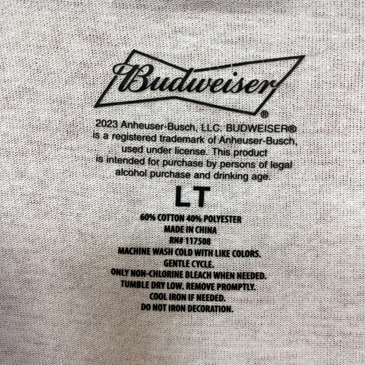 Budweiser King of Beers Six Pack Graphic T-Shirt LT