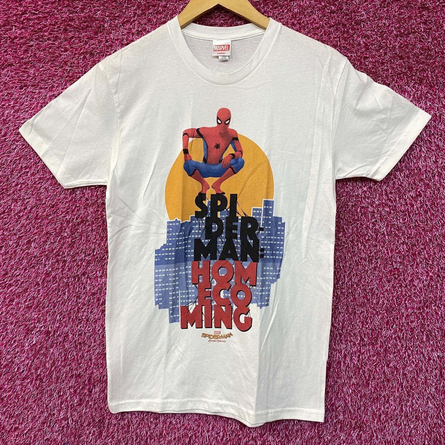 Marvel Spider-Man Homecoming City Graphic T-Shirt Small