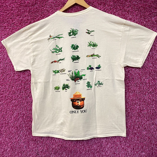 Smokey The Bear The Tree Almanac T-shirt size XL