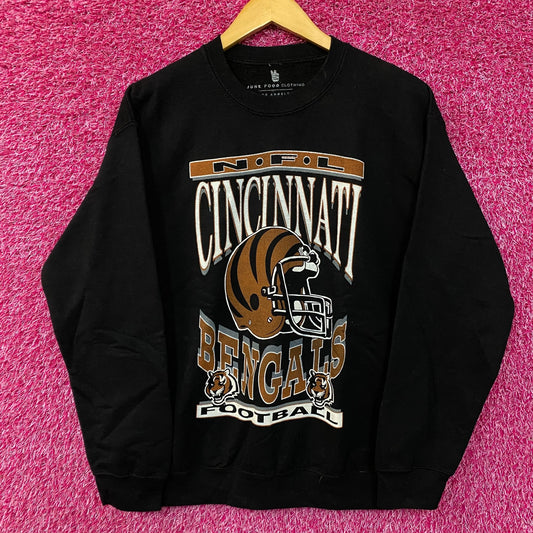 Cincinnati Bengals NFL Helmet Logo Crewneck Sweatshirt Small