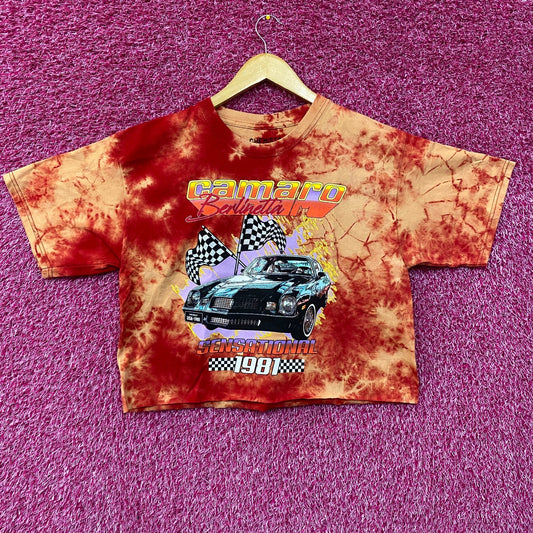 Chemistry Camaro Berlinetta Sensational 1981 Promo Tie Dye Crop Top Large