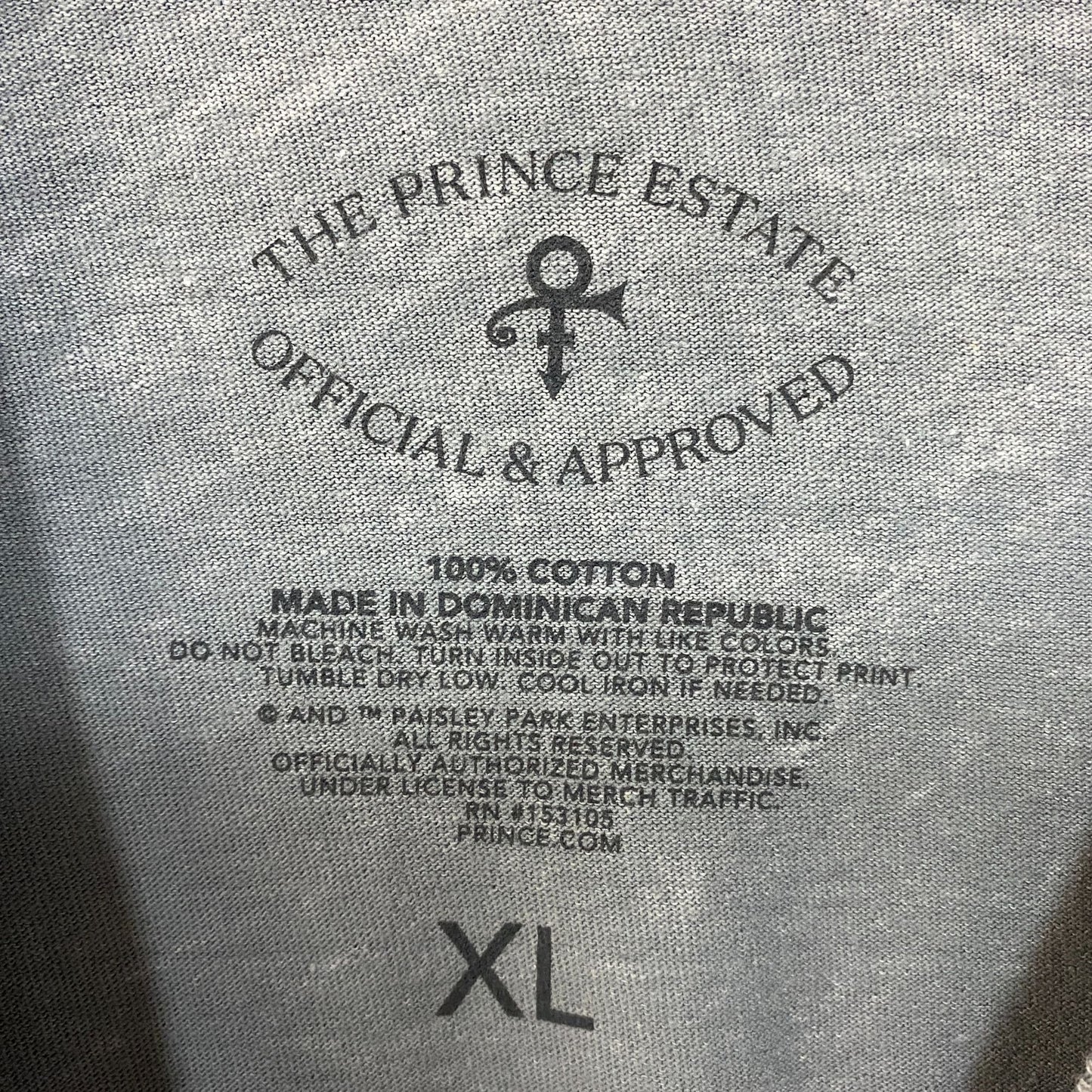 Prince the Revolution Purple Rain Album Art Funk Rock Tee XL